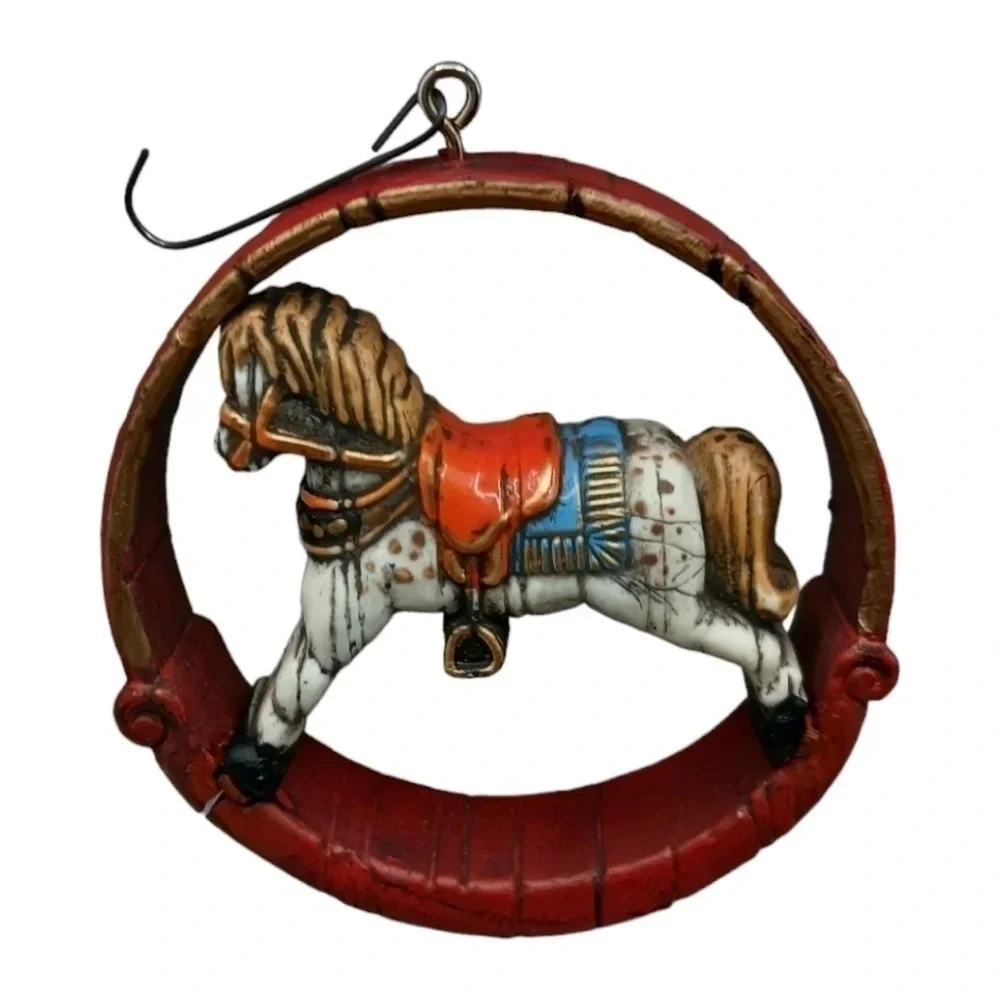 Hallmark vtg rocking horse ornament